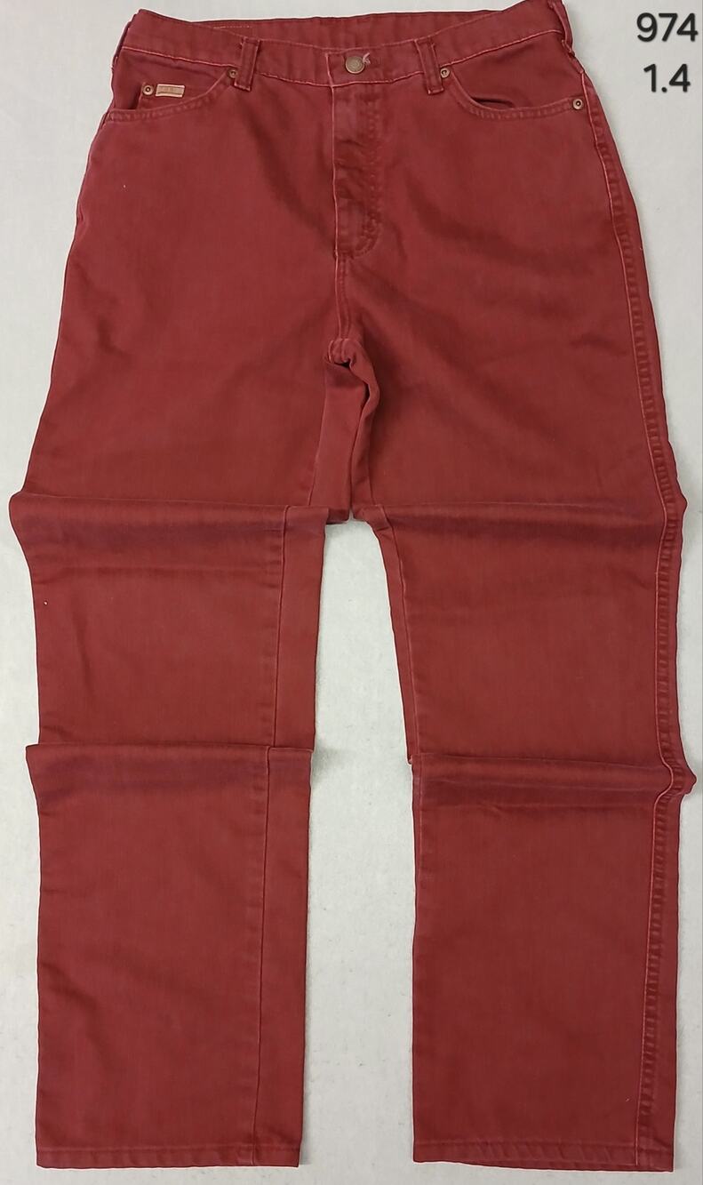 Lee (10L) Vintage Burgundy High Rise Tapered Leg Denim Jeans